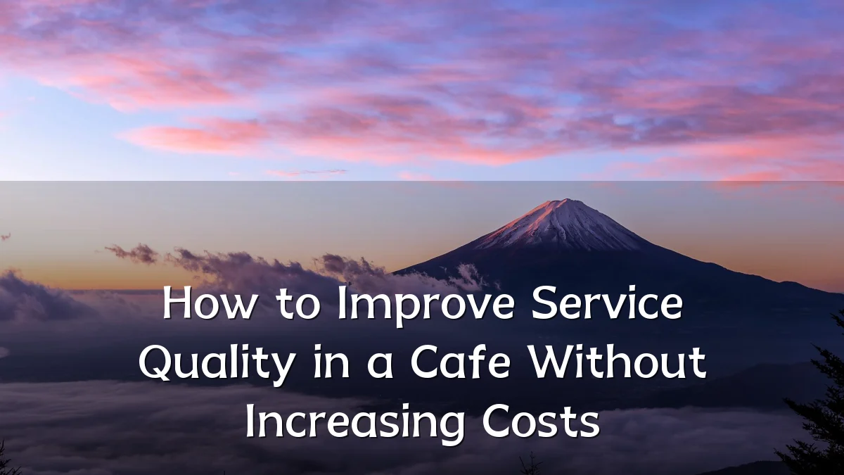 How to Improve Service Quality in a Cafe Without Increasing Costs