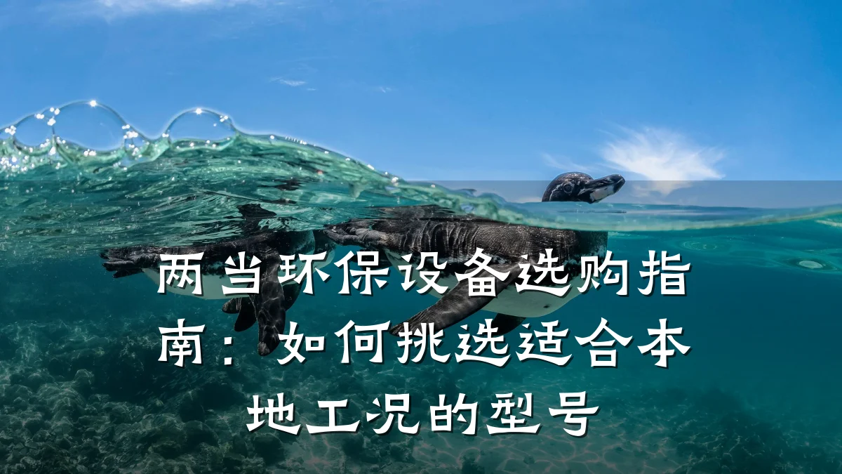 两当环保设备选购指南：如何挑选适合本地工况的型号