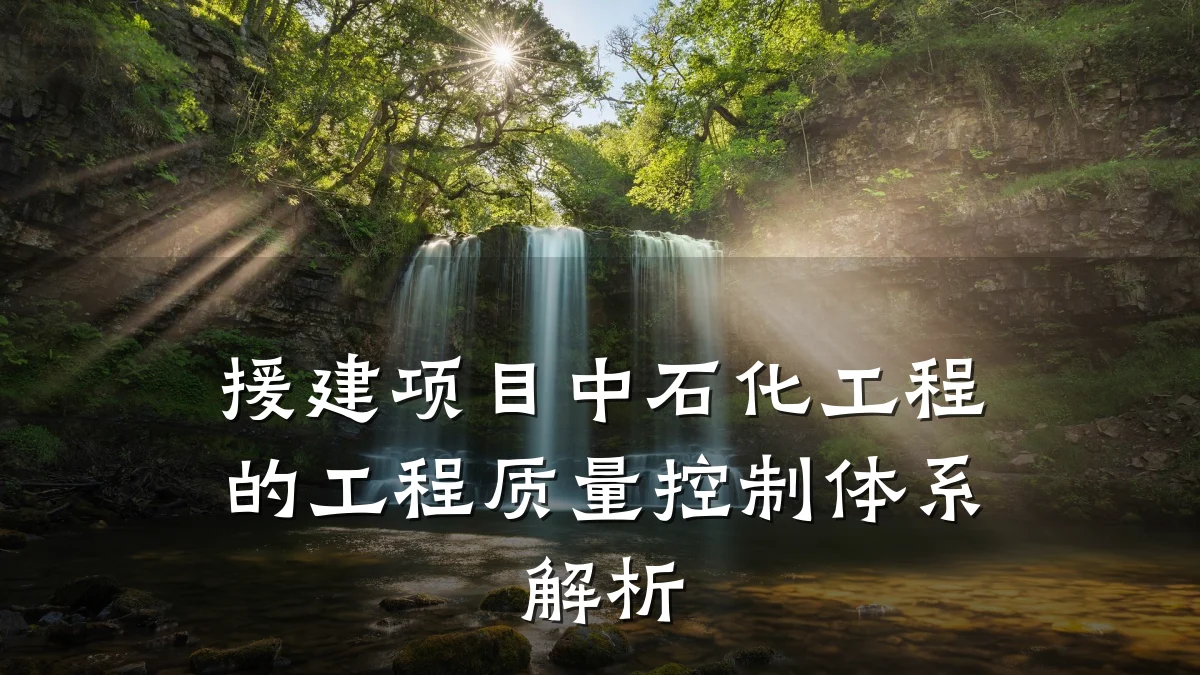 援建项目中石化工程的工程质量控制体系解析