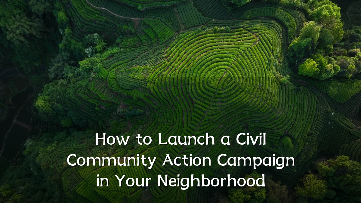 How to Launch a Civil Community Action Campaign in Your Neighborhood