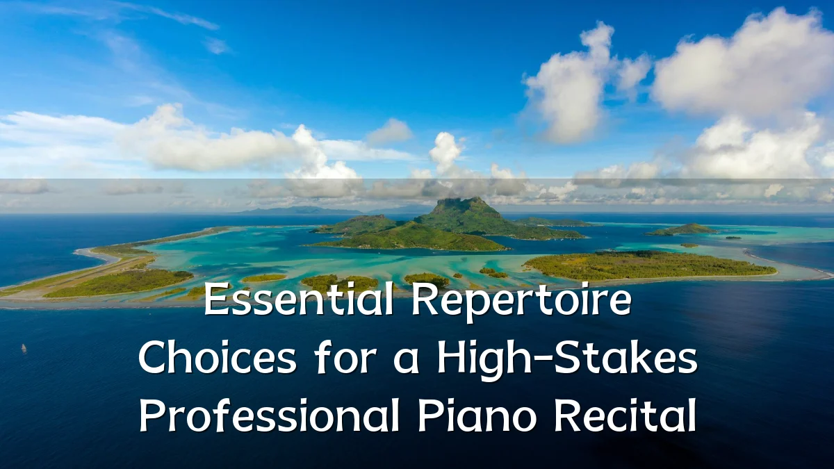 Essential Repertoire Choices for a High-Stakes Professional Piano Recital