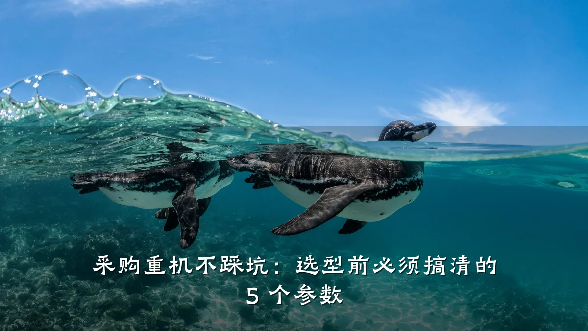 采购重机不踩坑：选型前必须搞清的 5 个参数