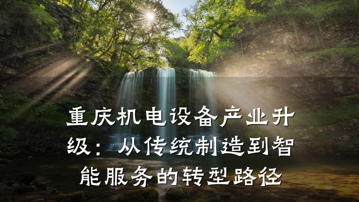 重庆机电设备产业升级：从传统制造到智能服务的转型路径