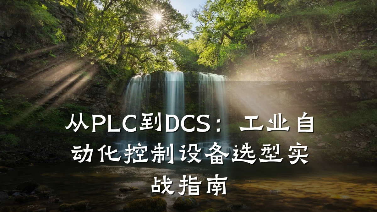 从PLC到DCS：工业自动化控制设备选型实战指南