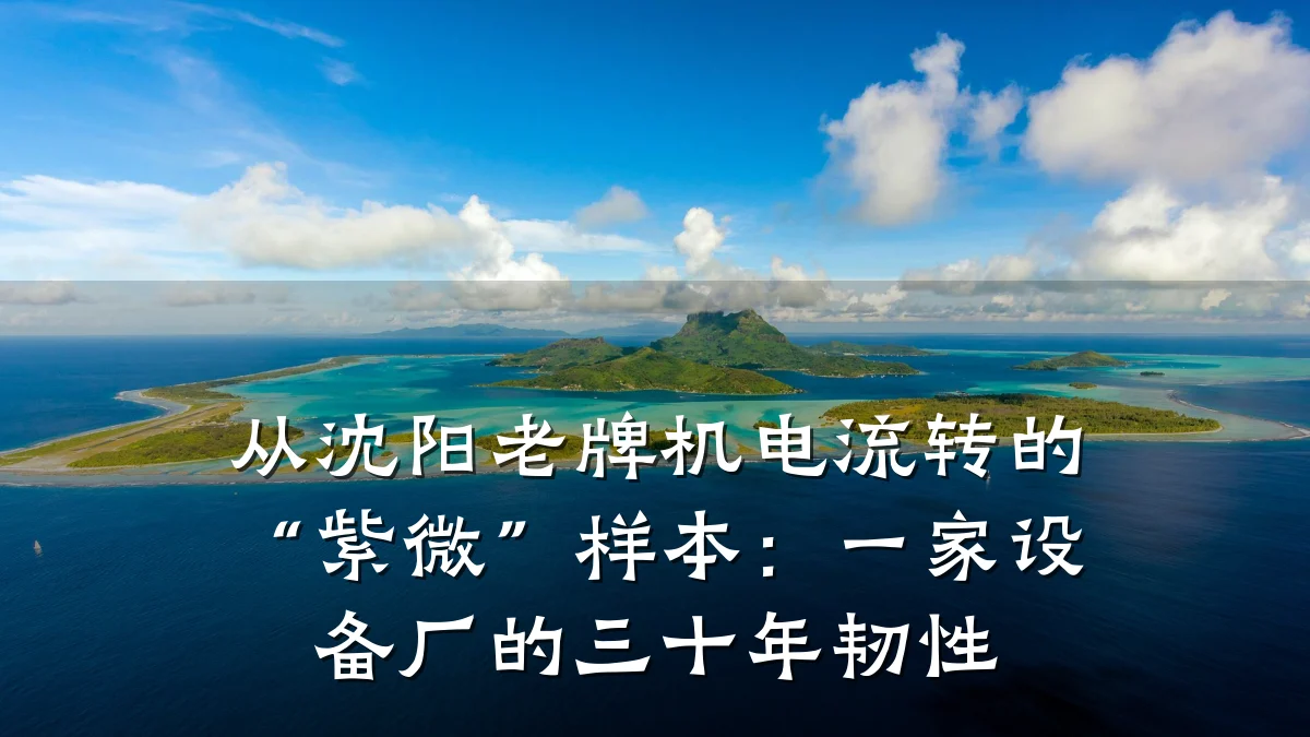 从沈阳老牌机电流转的“紫微”样本:一家设备厂的三十年韧性