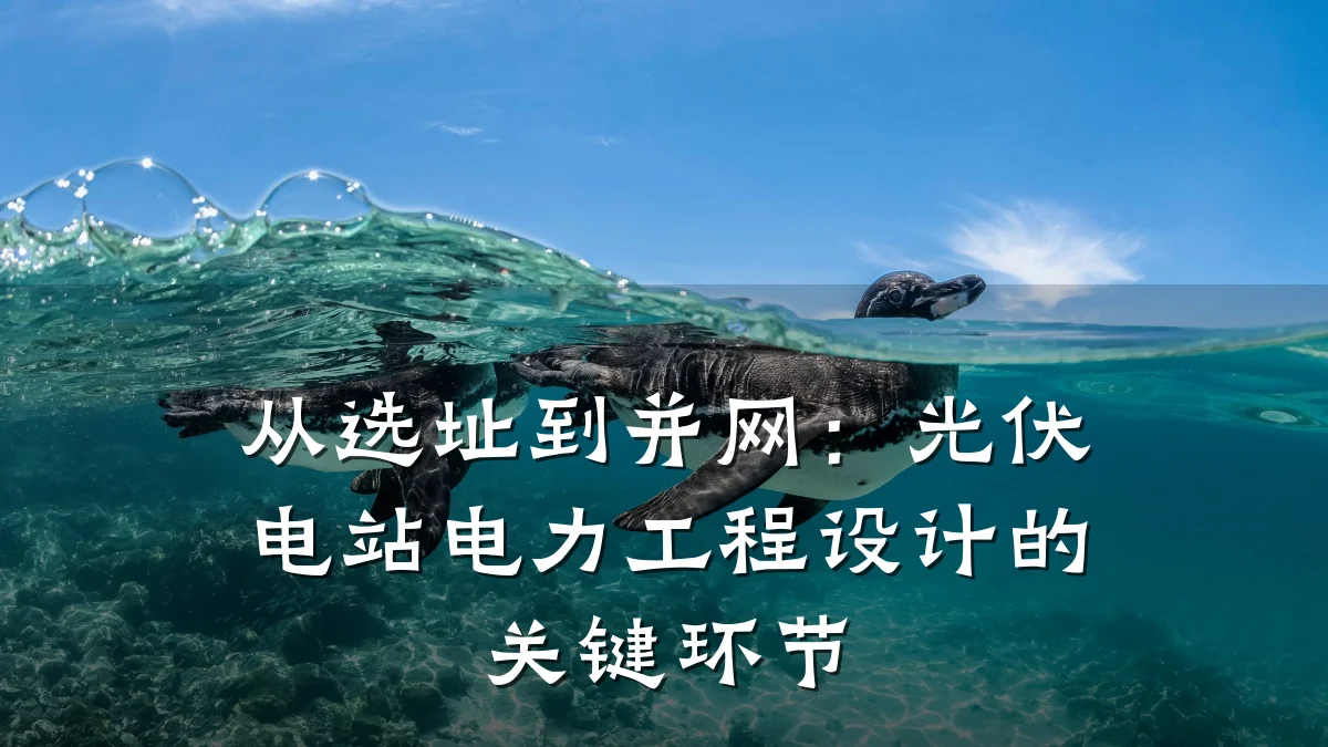 从选址到并网：光伏电站电力工程设计的关键环节