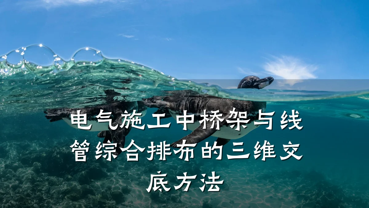 电气施工中桥架与线管综合排布的三维交底方法