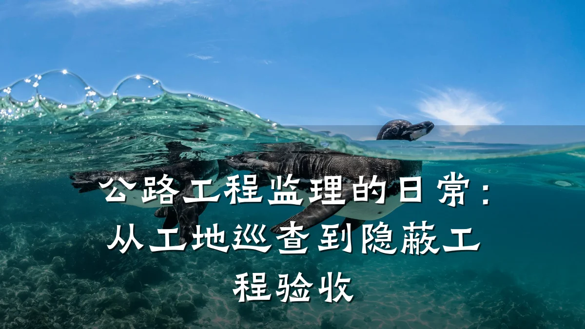 公路工程监理的日常:从工地巡查到隐蔽工程验收