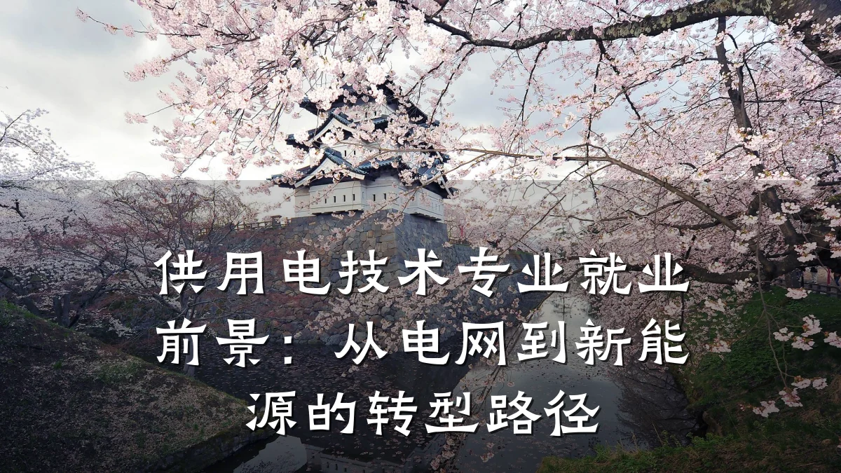 供用电技术专业就业前景：从电网到新能源的转型路径