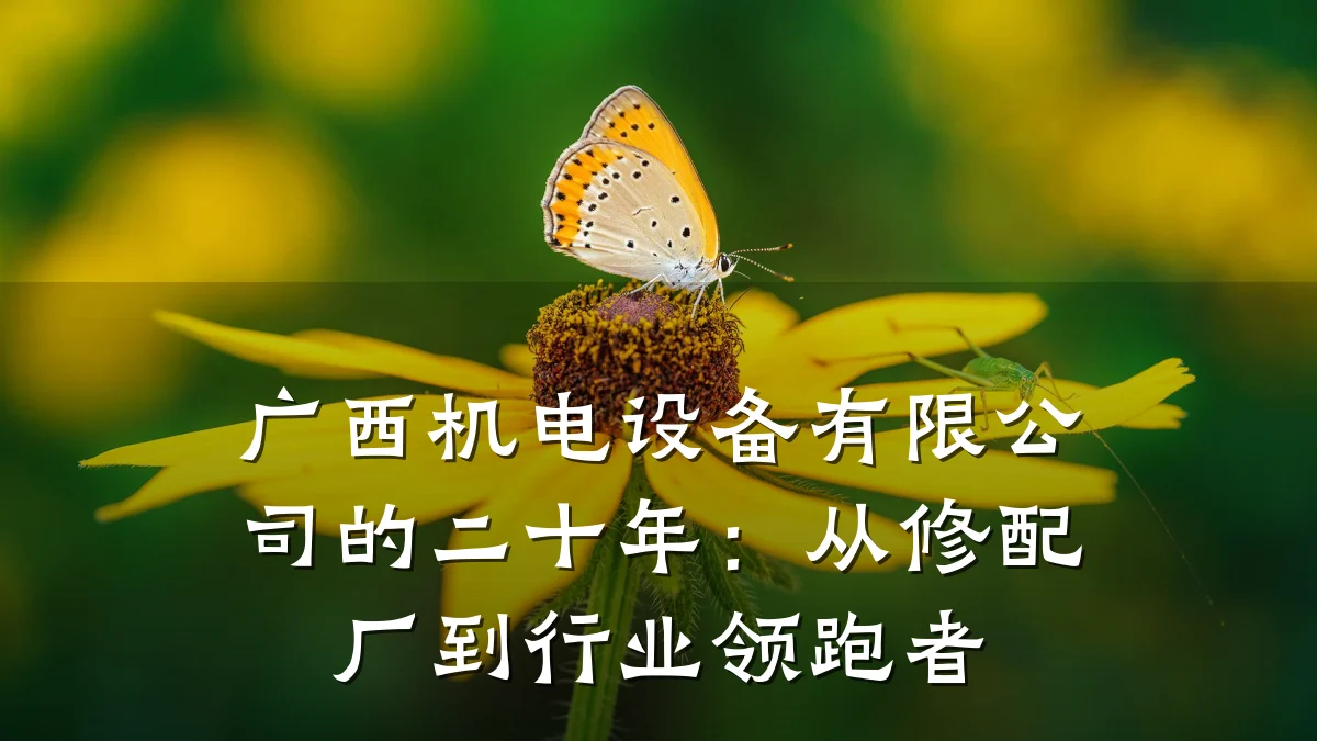 广西机电设备有限公司的二十年：从修配厂到行业领跑者