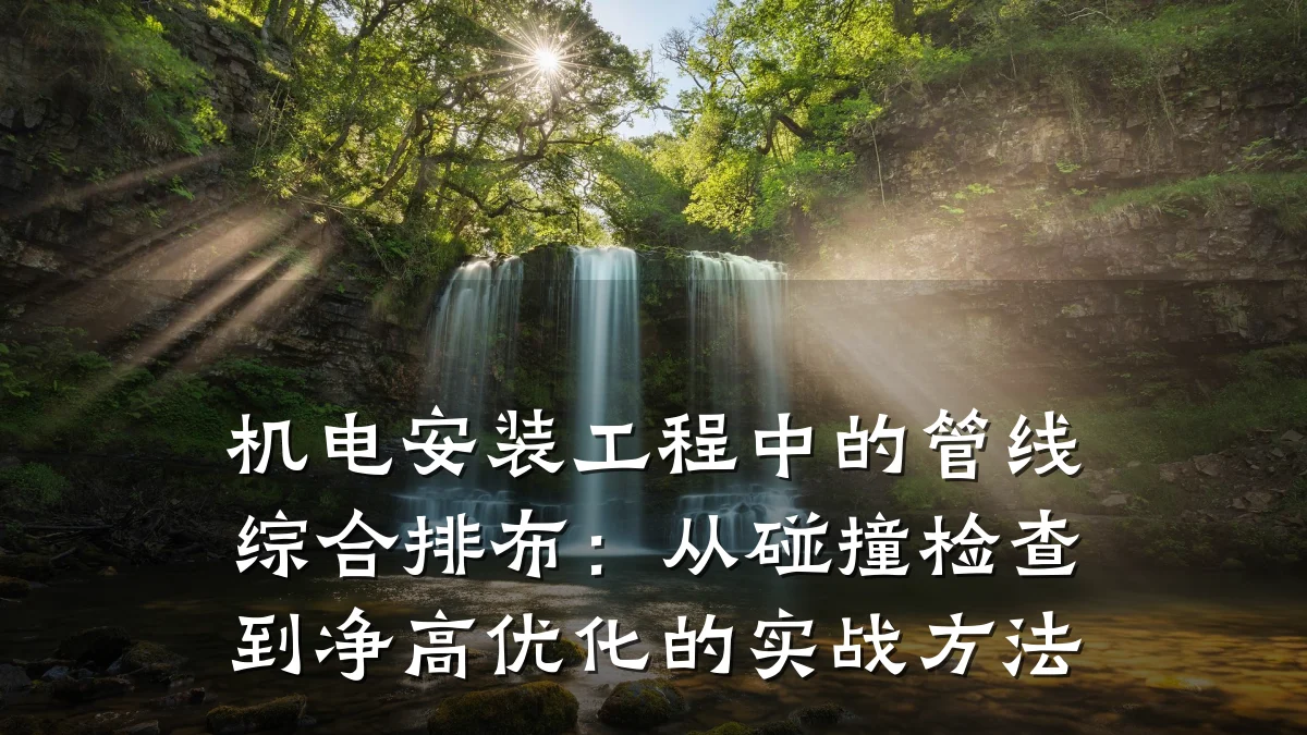 机电安装工程中的管线综合排布：从碰撞检查到净高优化的实战方法