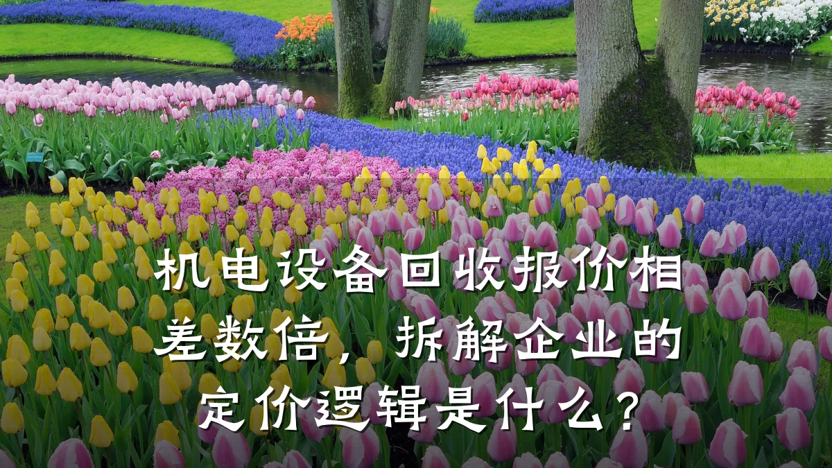 机电设备回收报价相差数倍，拆解企业的定价逻辑是什么？