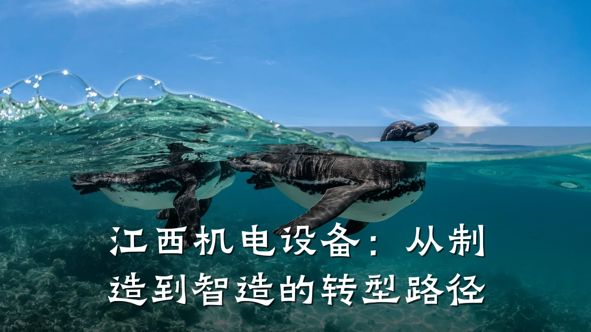 江西机电设备：从制造到智造的转型路径
