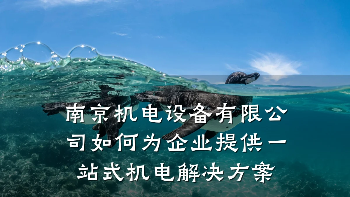 南京机电设备有限公司如何为企业提供一站式机电解决方案