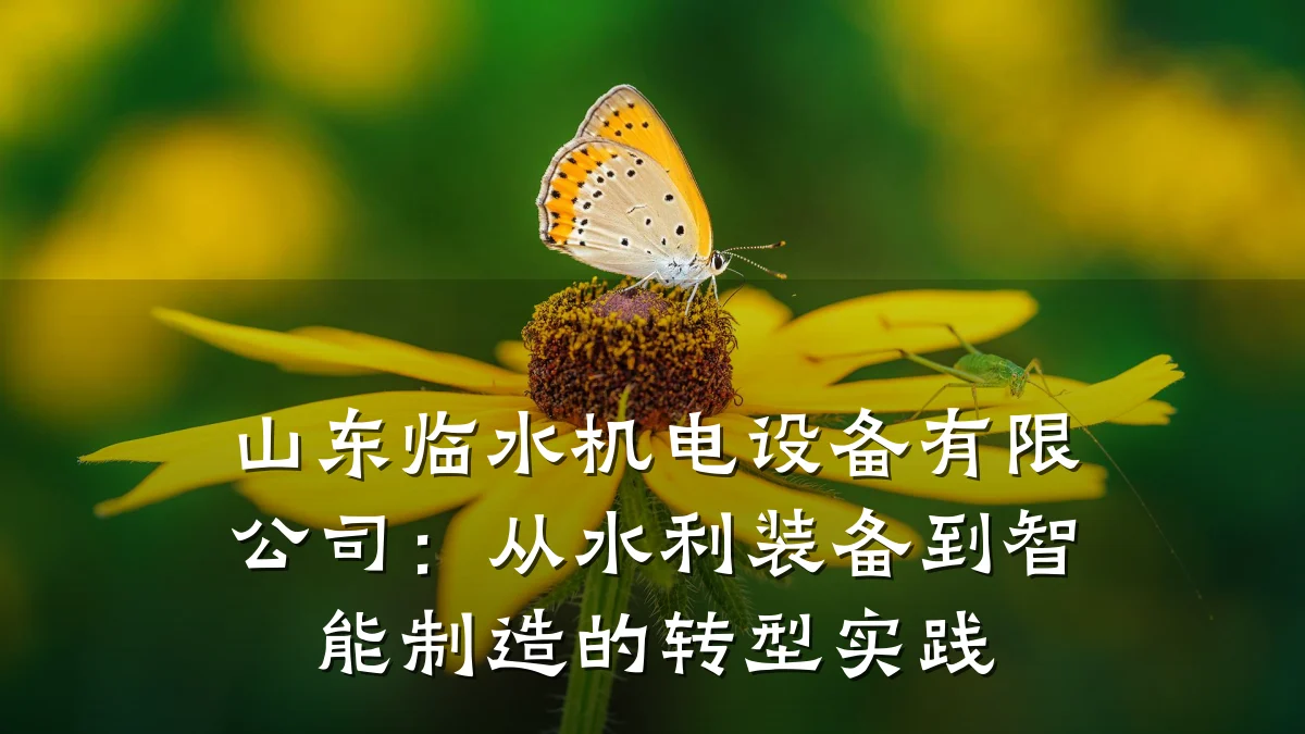 山东临水机电设备有限公司：从水利装备到智能制造的转型实践