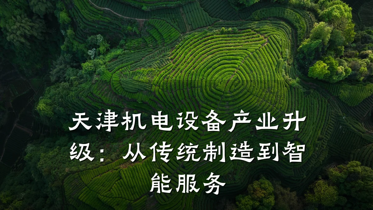 天津机电设备产业升级：从传统制造到智能服务