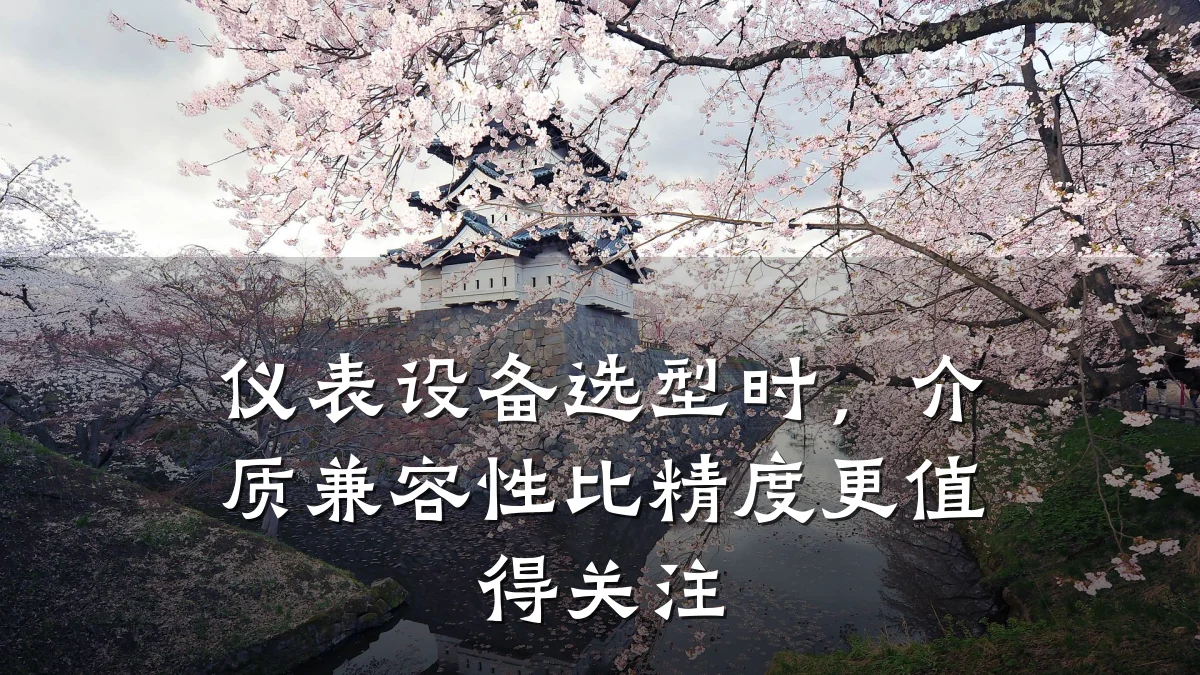 仪表设备选型时，介质兼容性比精度更值得关注