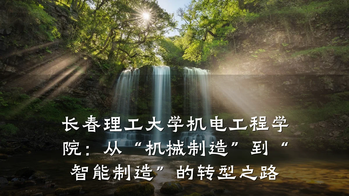 长春理工大学机电工程学院：从“机械制造”到“智能制造”的转型之路
