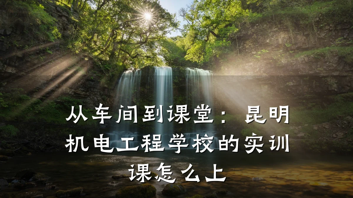 从车间到课堂：昆明机电工程学校的实训课怎么上
