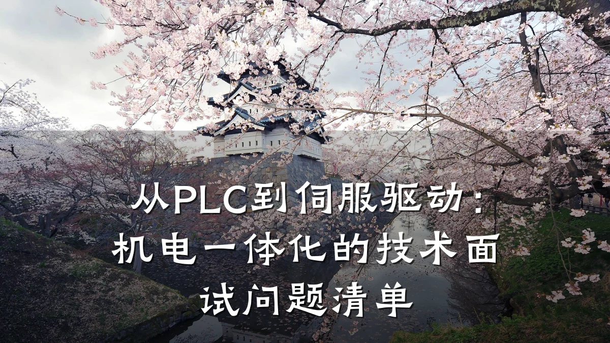 从PLC到伺服驱动：机电一体化的技术面试问题清单