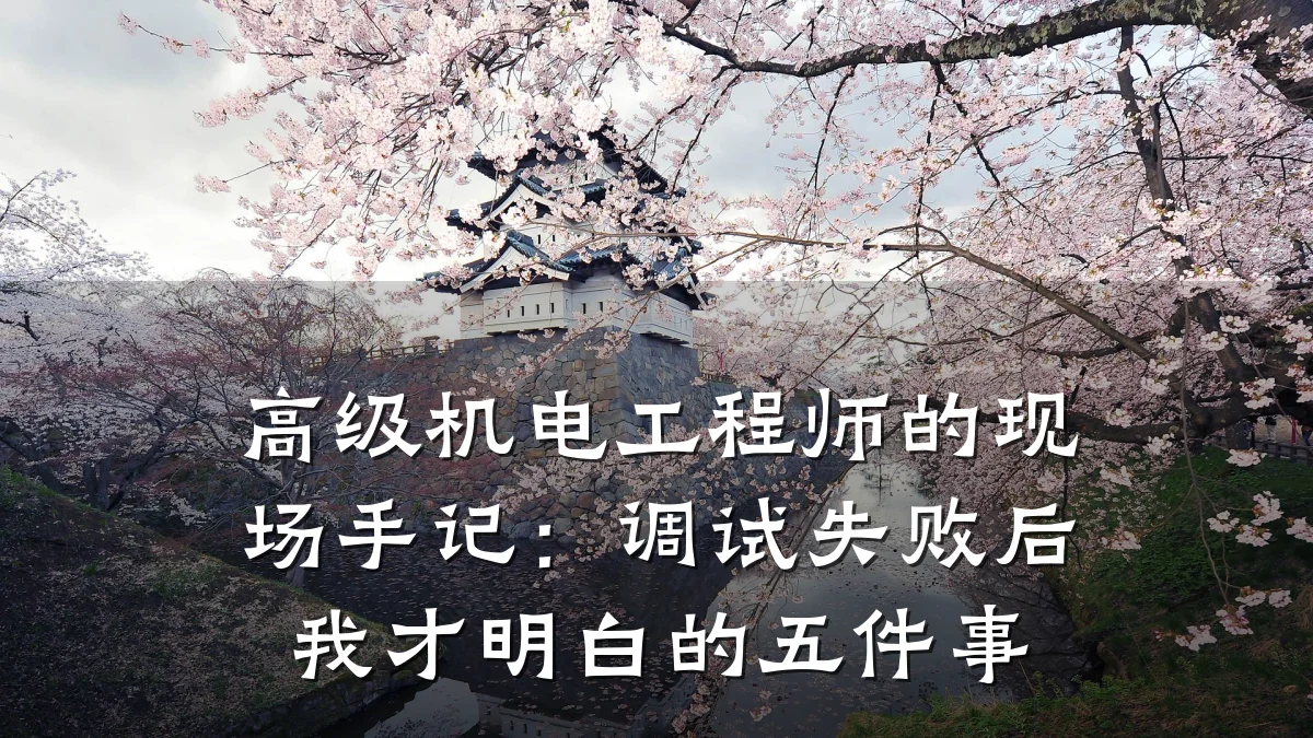 高级机电工程师的现场手记：调试失败后我才明白的五件事