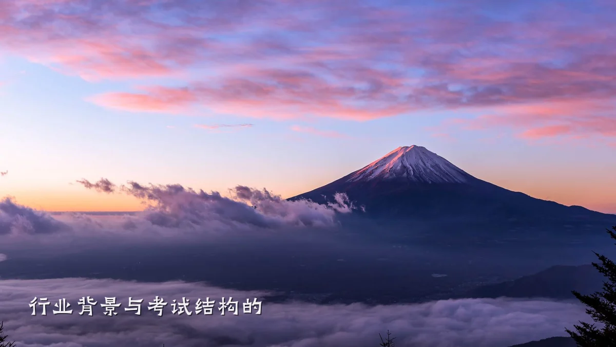 行业背景与考试结构的