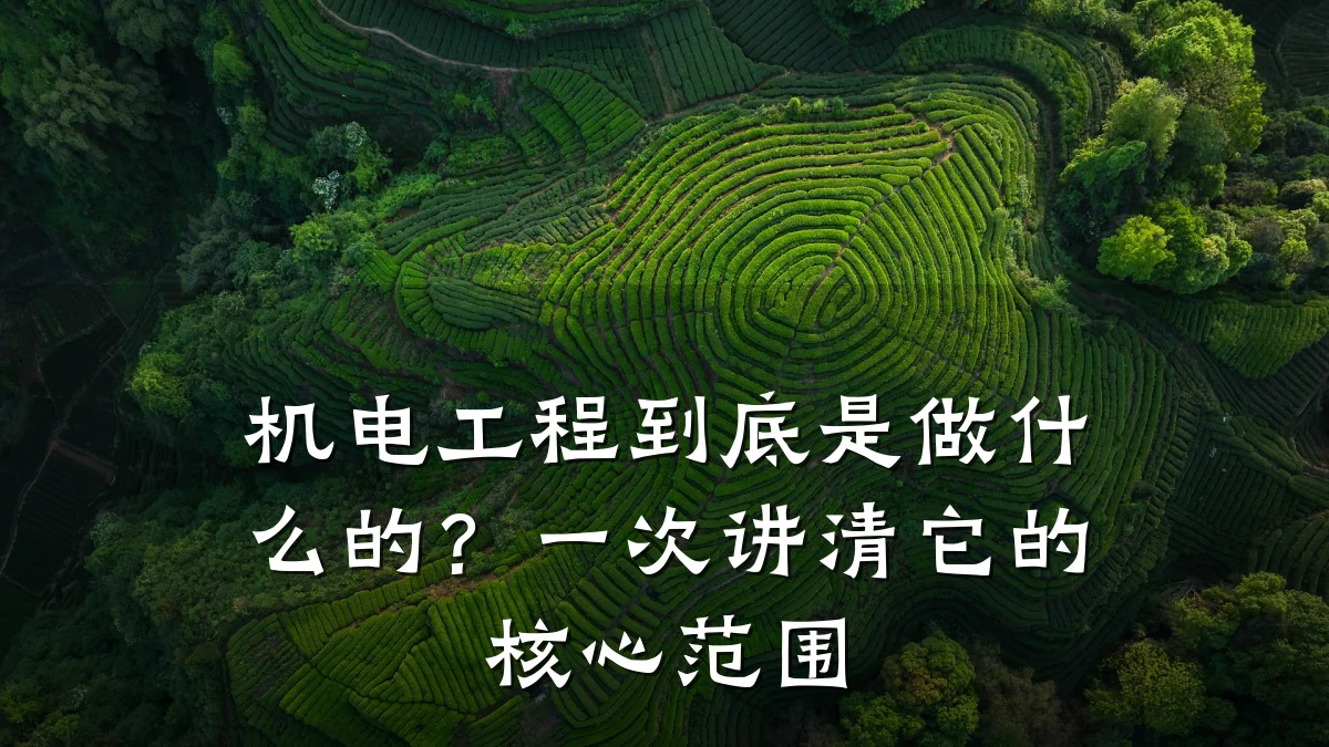 机电工程到底是做什么的？一次讲清它的核心范围