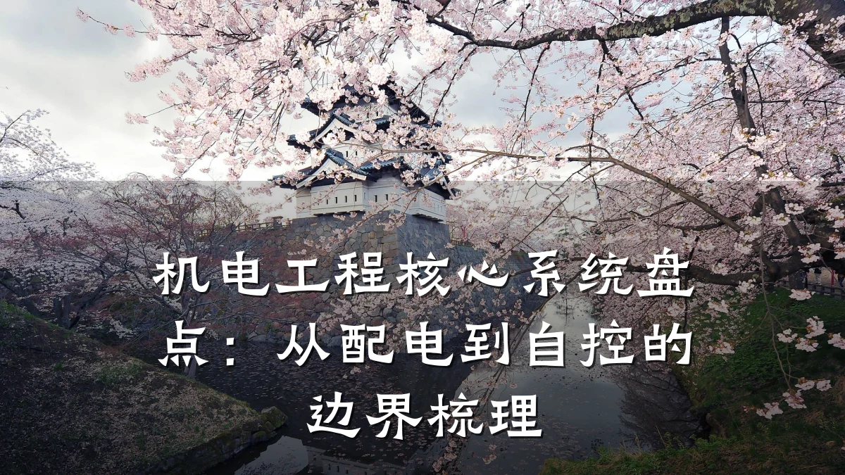 机电工程核心系统盘点：从配电到自控的边界梳理