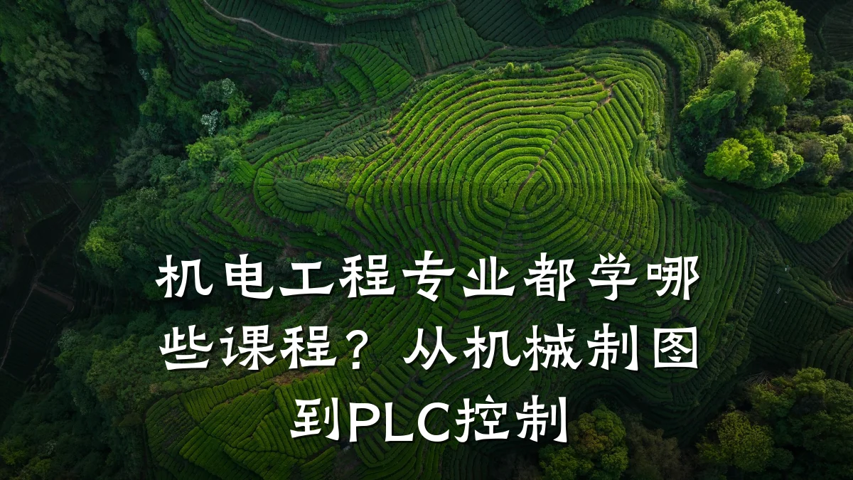 机电工程专业都学哪些课程?从机械制图到PLC控制