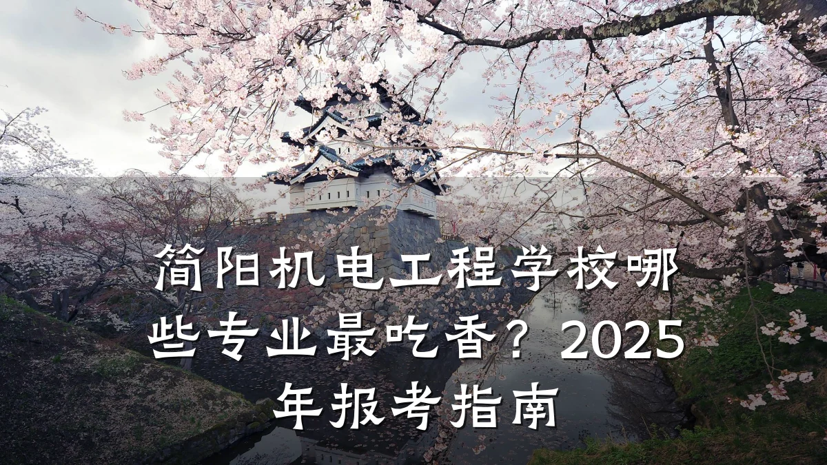 简阳机电工程学校哪些专业最吃香？2025年报考指南