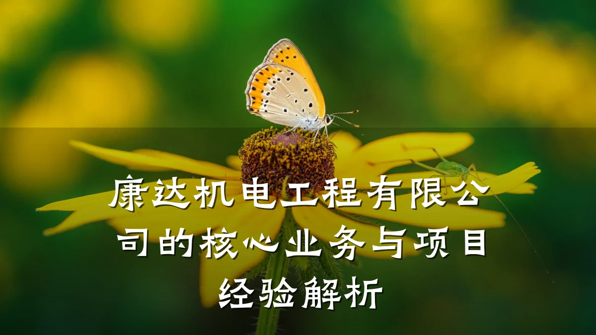 康达机电工程有限公司的核心业务与项目经验解析