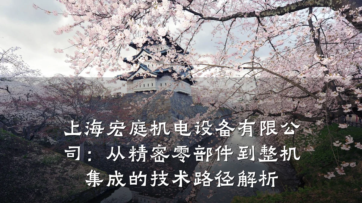 上海宏庭机电设备有限公司:从精密零部件到整机集成的技术路径解析