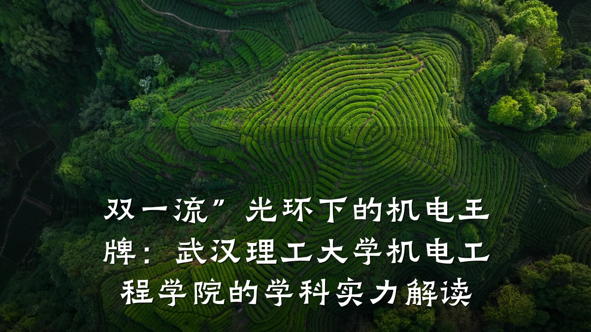 双一流”光环下的机电王牌:武汉理工大学机电工程学院的学科实力解读
