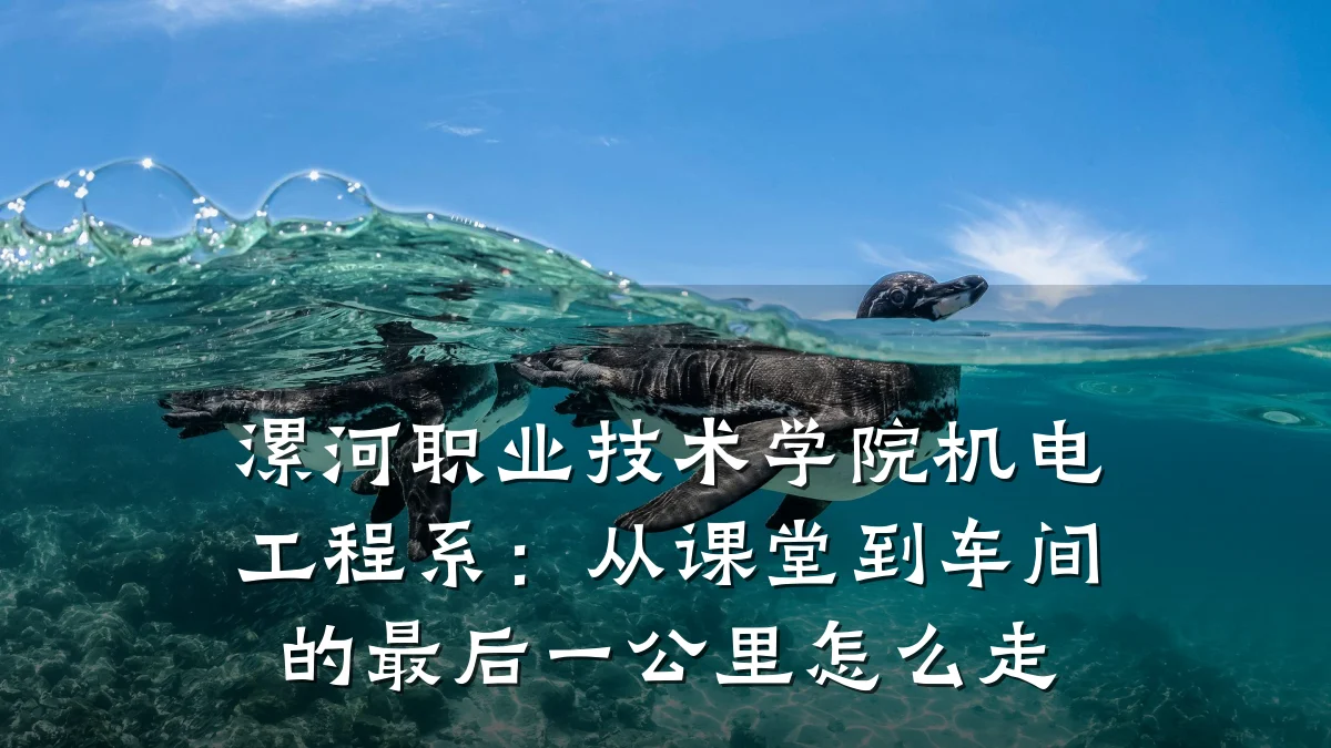 漯河职业技术学院机电工程系：从课堂到车间的最后一公里怎么走