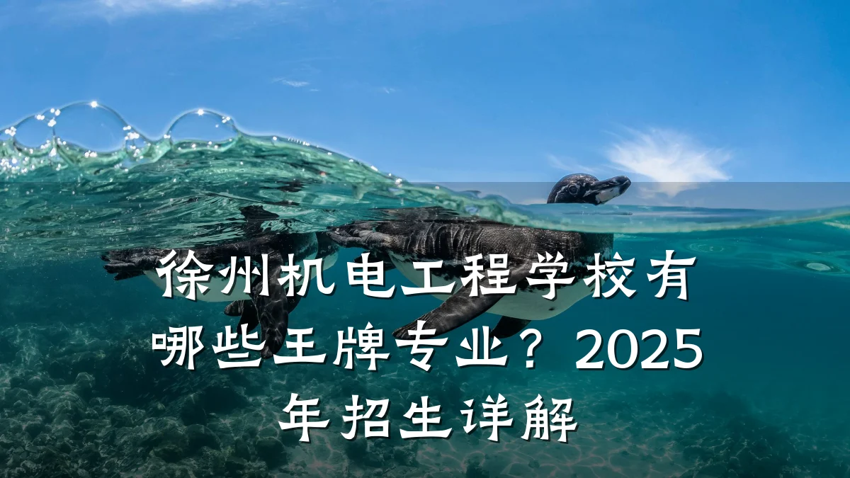 徐州机电工程学校有哪些王牌专业？2025年招生详解