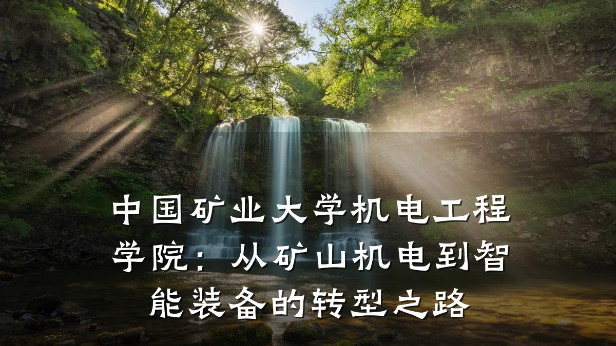 中国矿业大学机电工程学院:从矿山机电到智能装备的转型之路